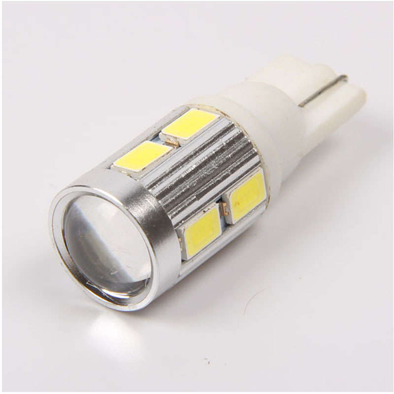 スーパー明るい車のledライトt10ウェッジw5w 168 194 5630 10smd